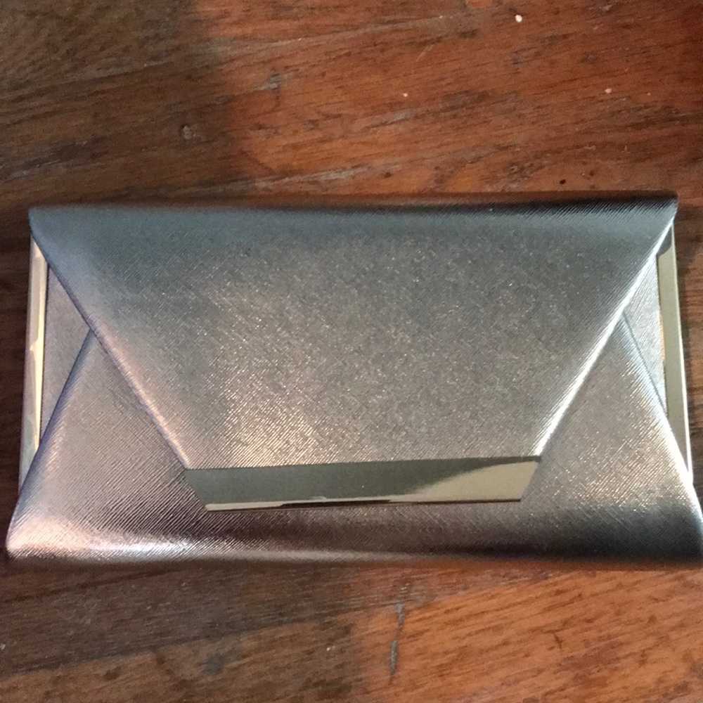 Rose gold clutch